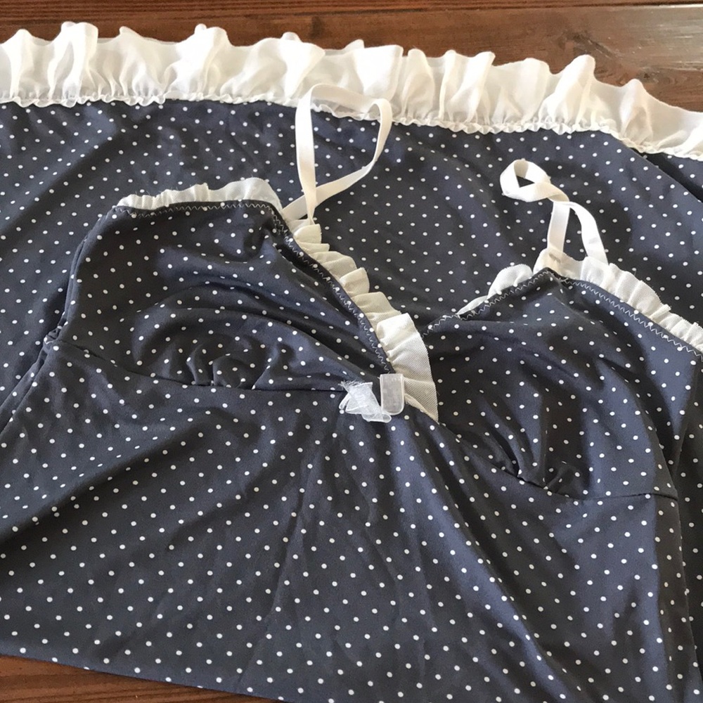 Polka dot nightgown nightie